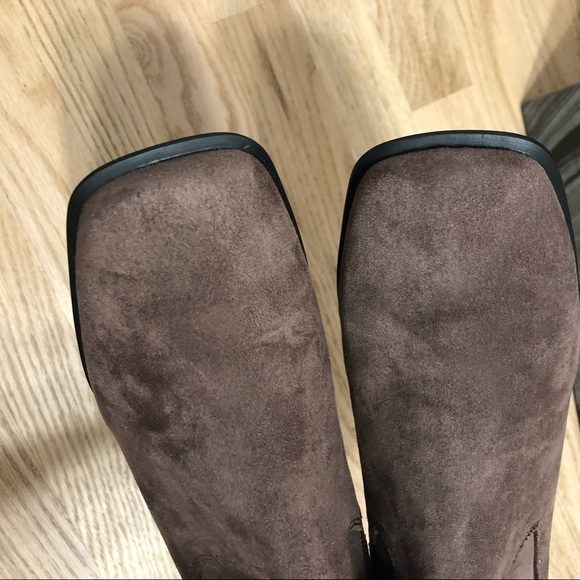 Jeffrey Campbell Jeremy Boots NIB Sz 9.5 Brown Women’s Leather Suede - Picture 5 of 11